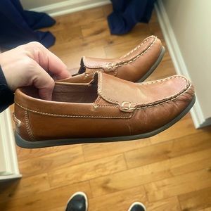 Boys Florsheim cognac colored loafers